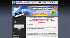 Desktop Screenshot of clickmasterpro.com